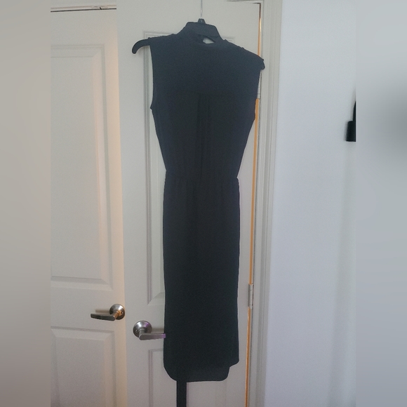WHBM Black Button Up Dress Sleevless - Picture 4 of 4